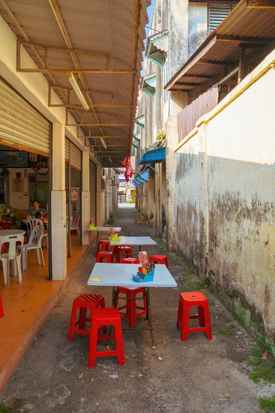 Perak Malaysia Aug 2022 Chinese Restaurant Alley Old Town Tapah — Stock Photo, Image