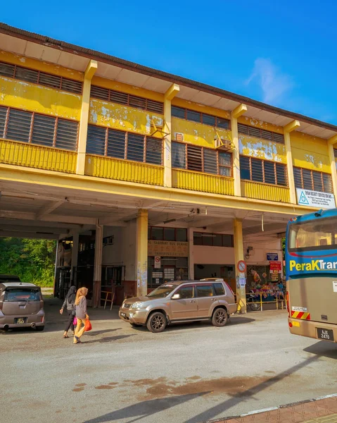 Perak Malaysia Aug 2022 Bus Station Old Town Tapah Morning — Stock Photo, Image