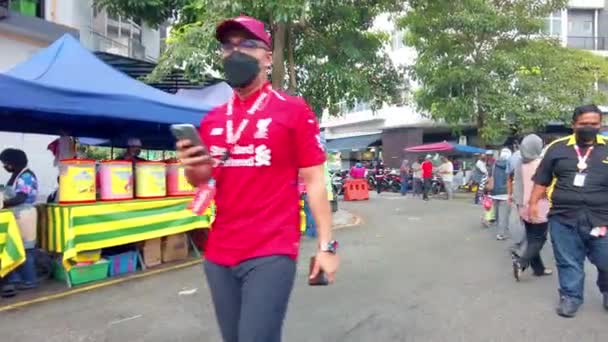 Selangor Malaisie Avril 2022 Pov Marchant Bandar Seri Putra Ramadan — Video