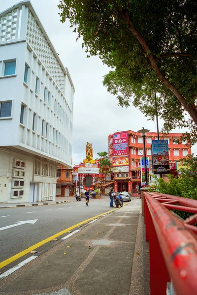 Melaka Μαλαισία Αυγ 2022 Jonker Street Πρωί Όμορφα Παλιά Κτίρια — Φωτογραφία Αρχείου