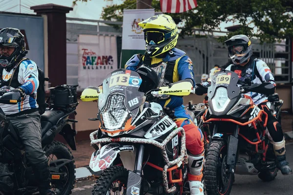 Pahang Malaisie Sept 2022 Les Motocyclistes Point Départ Rimba Raid — Photo