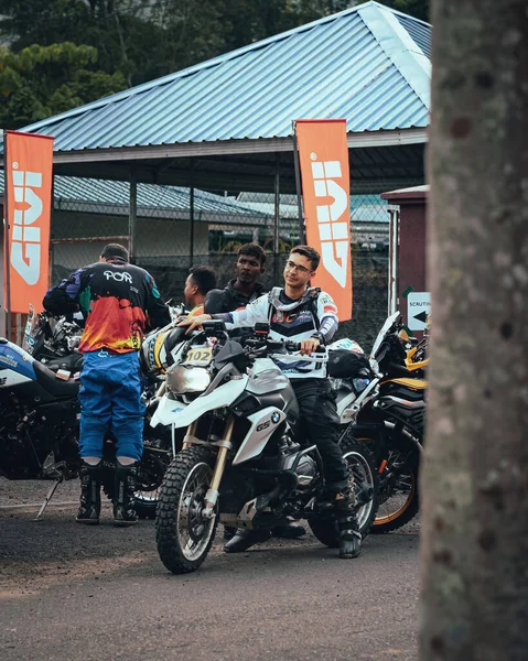 Pahang Malaisie Sept 2022 Les Motocyclistes Point Départ Rimba Raid — Photo