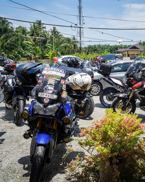 Johor Malaysia Aug 2022 Super Tenere Motorcycles Parking Together Gathering — Foto Stock