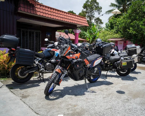 Johor Malaysia Aug 2022 Super Tenere Motorcycles Parking Together Gathering — Stok Foto