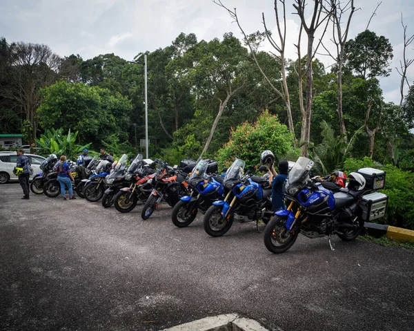 Johor Maleisië Aug 2022 Super Tenere Motorfietsen Parkeren Samen Aan — Stockfoto