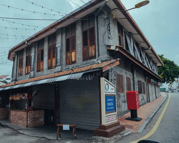 Melaka Μαλαισία Αυγ 2022 Όμορφα Παλιά Κτίρια Καταπληκτική Εξωτερική Αρχιτεκτονική — Φωτογραφία Αρχείου