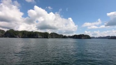 Empty Halong Bay view, no ships. High quality FullHD footage