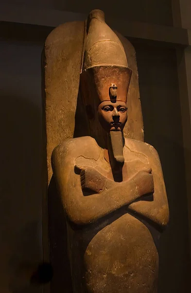 egyptian tombstone for mummy and mummified body of king and queen