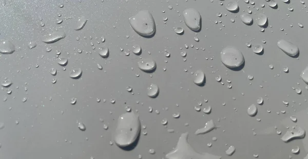 Vatten Droppar Perspektiv Genom Vit Färg Yta Bra För Multimedia — Stockfoto