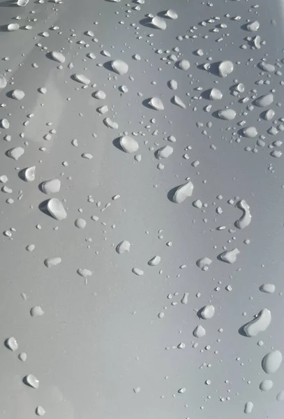 Vízcseppek Perspektíva Keresztül Fehér Színű Felület Multimédiás Tartalom Hátterek Friss — Stock Fotó