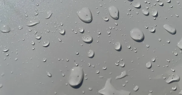 Perspectiva Gotas Água Através Superfície Cor Branca Boa Para Fundos — Fotografia de Stock