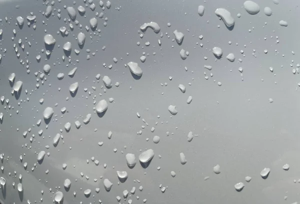 Perspectiva Gotas Água Através Superfície Cor Branca Boa Para Fundos — Fotografia de Stock