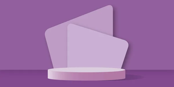 Soporte Fondo Producto Púrpura Pedestal Podio Con Sombra Sobre Fondos — Foto de Stock