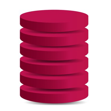 3d ürün podyumu beyaz arkaplanda izole.