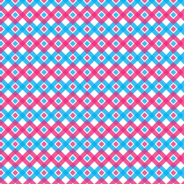Blauw Roze Naadloos Geometrisch Patroon Ontwerp — Stockvector