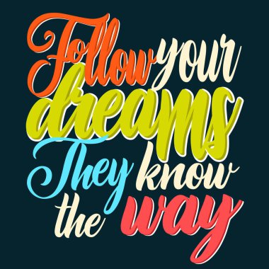 Typography Design Poster Motivational Quotes