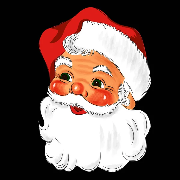 Christmas Cute Santa Claus Cartoon Christmas Illustrations — Stock Vector