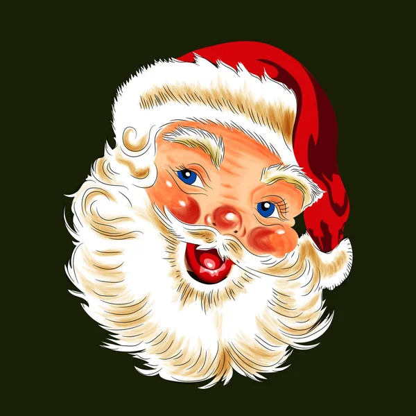 Noel Baba şapkası ve sakal çizimi.