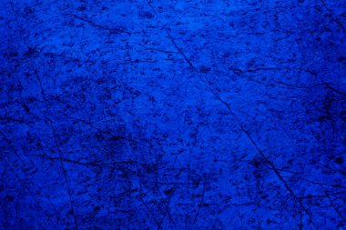 Koyu mavi beton duvar yüzeyi. Çatı katı tarzı duvar. Eski çimento arka planı. Tasarım için bir kopya alanı var.