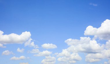 Blue sky background with clouds. bright nature.