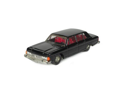 Small car model on a white background