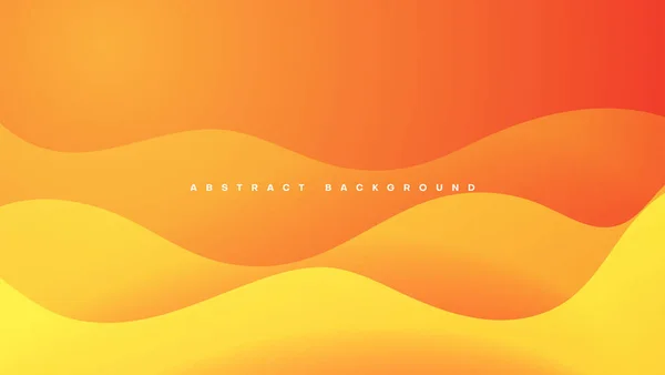 Abstrakte Orange Welle Hintergrund Grafik Design Vektor — Stockvektor