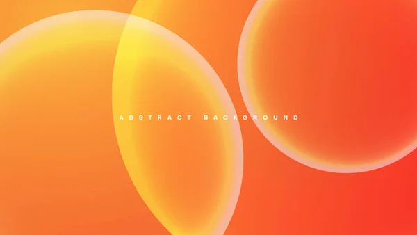 Abstrakte Orange Hintergrund Mit Bubble Yellow Kreis Design Vektor — Stockvektor