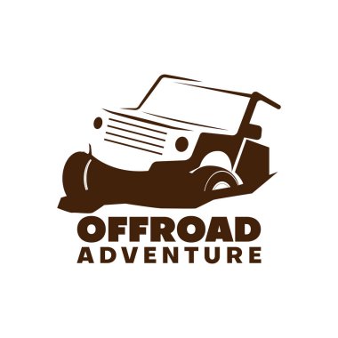 off road macera logosu kahverengi renkte ilham kaynağı