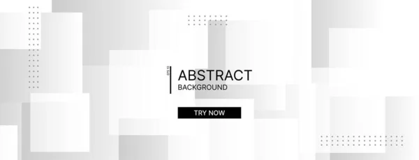 Abstract White Square Banner Background Vector Illustration — стоковый вектор