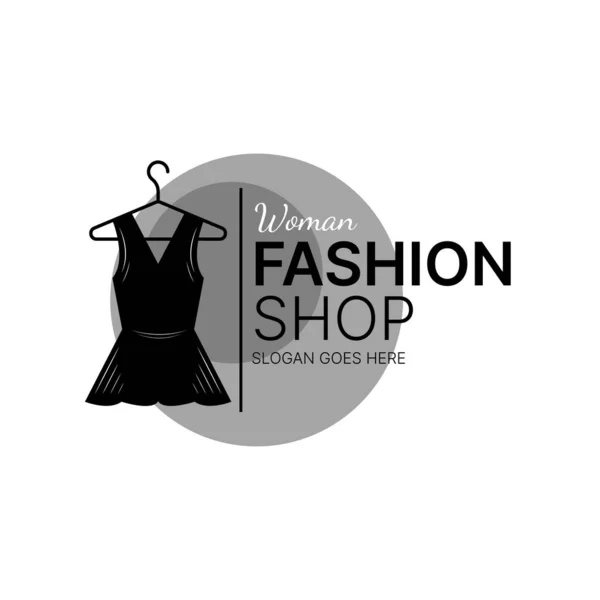 women fashion shop logo design inspiration in monochrome color