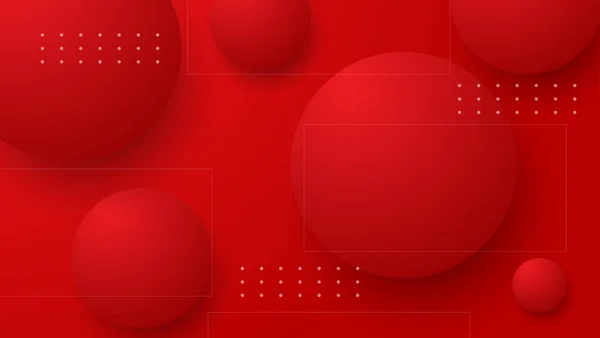 Абстрактний Червоний Круглий Фон Векторна Ілюстрація — стоковий вектор