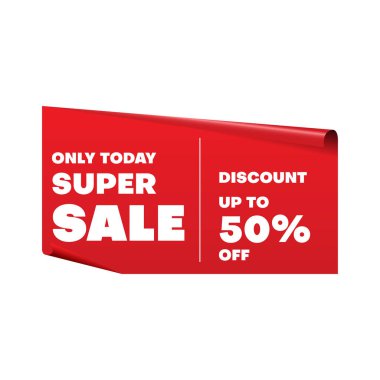 Satış etiketi tasarım şablonu. iş vektörü illüstrasyonu