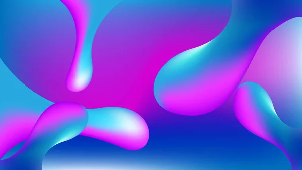 Abstrait Dégradé Liquide Bleu Rose Fond — Image vectorielle