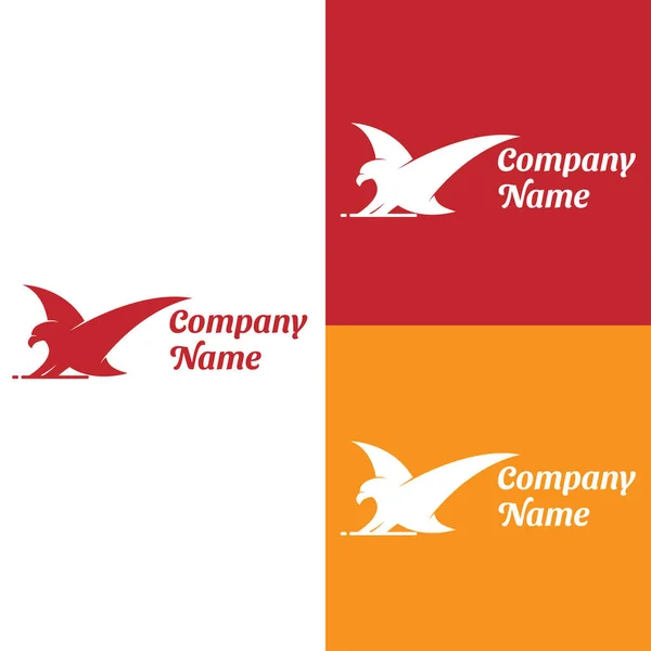 Bird Logo Design Animal Vector Illustration — Vettoriale Stock