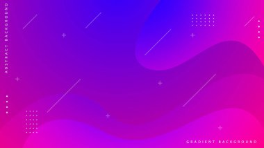 abstract gradient fluid background with geometric shapes element