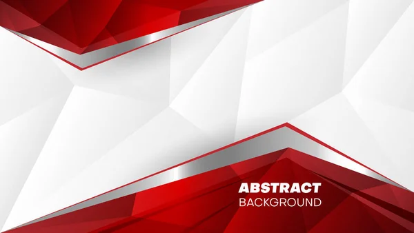 Abstract Futuristic Red White Background Can Used Corporate Banner Design — Vector de stock