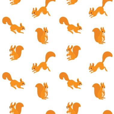 Sincapla basit, modaya uygun, modaya uygun hayvan deseni. Çizgi film vektör illüstrasyonu.