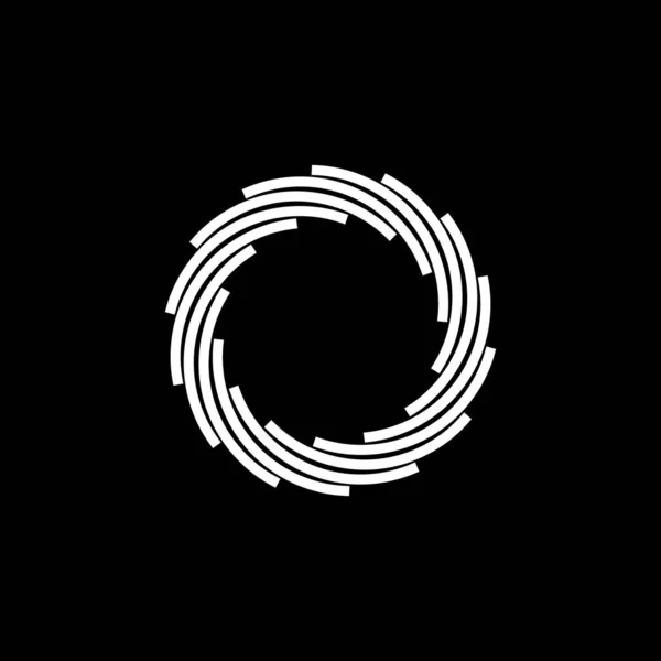 Benzersiz Spiral Logo Şablonu — Stok Vektör