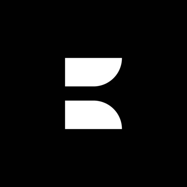 Basit Modern Harf Monogram Logo Tasarımı — Stok Vektör