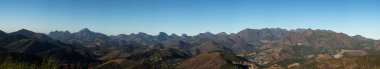 Petropolis 'teki dağların panoramik manzarası - Rio de Janeiro Eyaleti, Brezilya