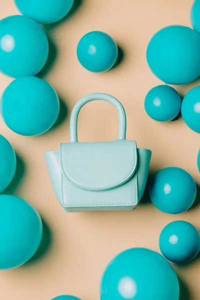Blue Stylish Bag Balloons — Stock Photo, Image