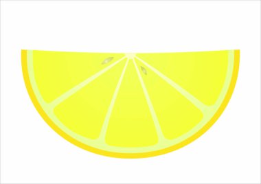 limon meyve dilimi vektör çizimi