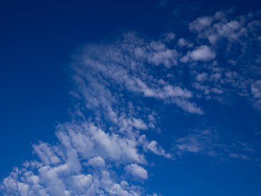 Mavi Gökyüzü Arkaplanı, Panorama, bulutlu gökyüzü 