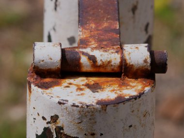 Paslı demir, paslı demir plaka, paslı demir direk, paslı demir makro