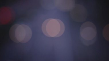 Otoyoldaki Bokeh arka plan trafiği, soyut arka planlar, bulanık arkaplanlar, Defocus