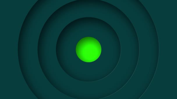 Kreise Übergänge Auf Dem Grünen Bildschirm Chroma Taste Hintergrund Video — Stockvideo