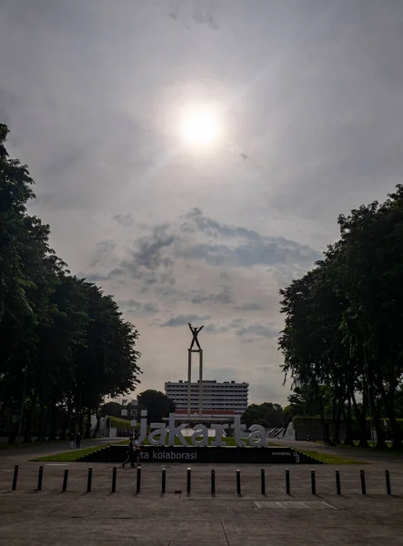 Jacarta Indonésia Maio 2022 Monumento Libertação Iria Ocidental Monumento Modernista — Fotografia de Stock
