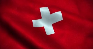 İsviçre 'de kusursuz döngü animasyonu sallanıyor. 4K Çözünürlüğü