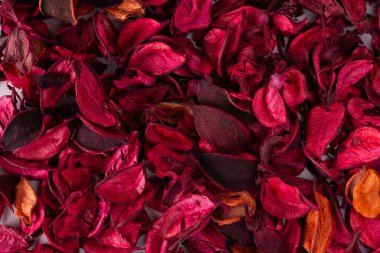 Kırmızı çay ağacı yapraklarının arkaplanı