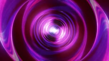 Kırmızı neon ışıkların içinden sonsuz uçuş dijital siber tel çerçeve tüneli ızgarası. 4K 3D döngü seyahat dijital tünelinin animasyonuna hazır. Wire-Frame futuristik vintage tarzı arka plan VJ klibi.